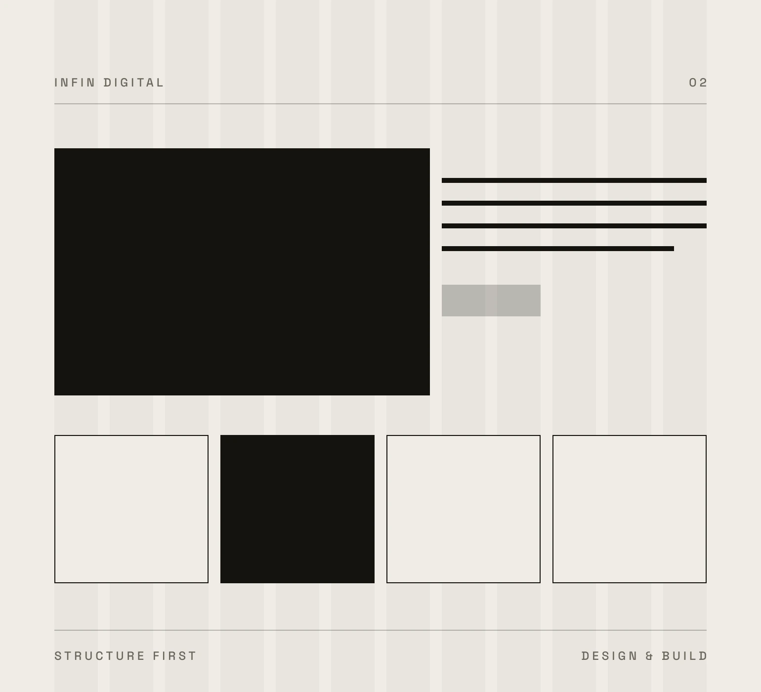 INFIN structure plate, design and build