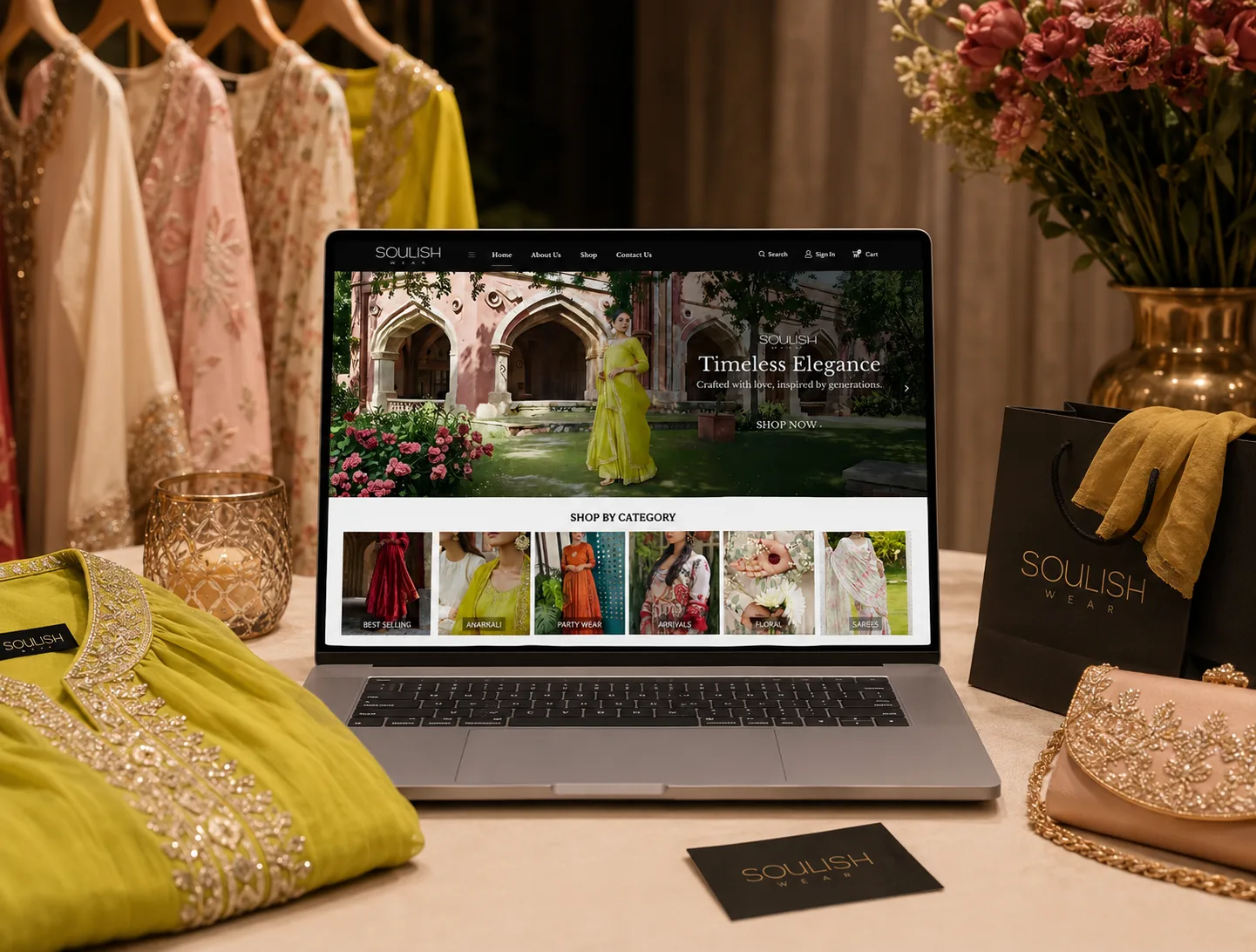 Soulishwear, ethnic wear ecommerce website